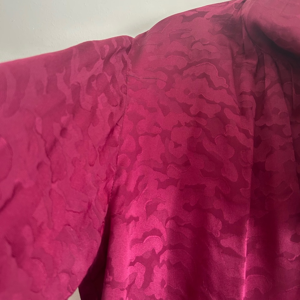 True Vintage YSL Rive Gauche 1970s/1980s Jacquard Silk Blouse - FR 38 (US M 6-8) - Picture 10 of 10